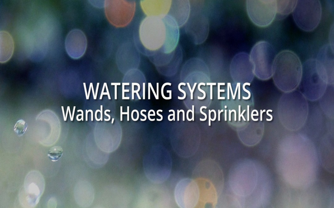 Watering systems: Wands, hoses and sprinklers