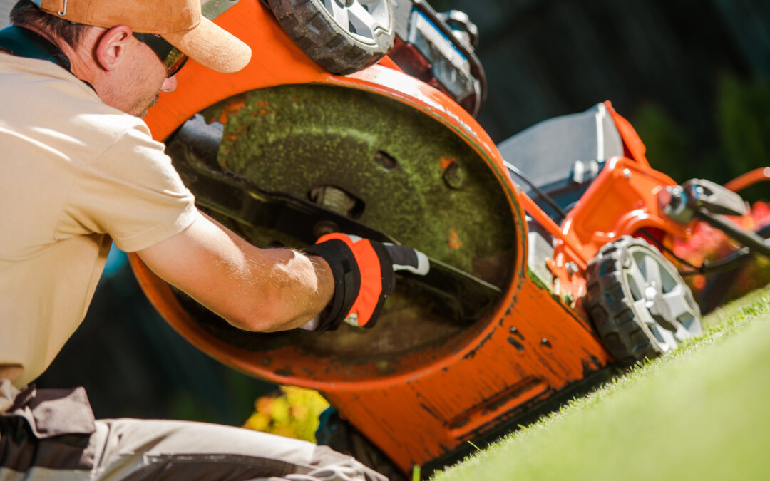 Get your lawn mower ready: clean and sharpen blades