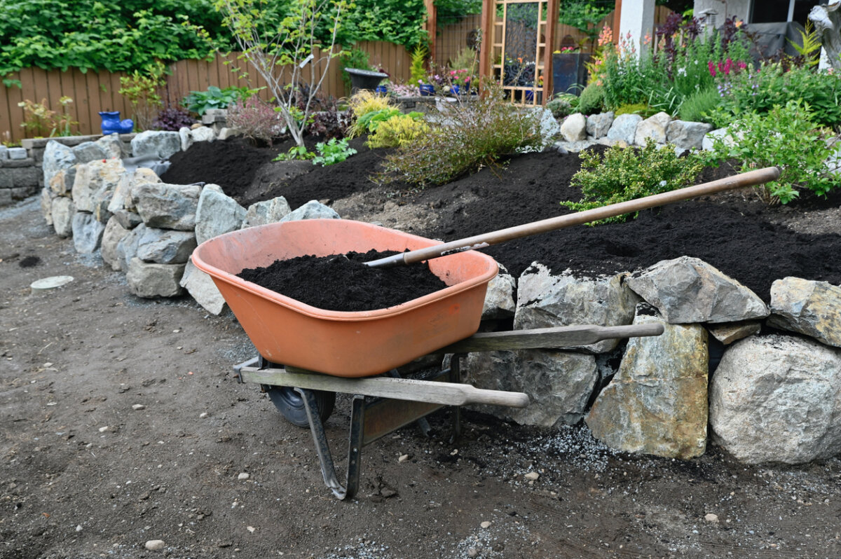 Spread mulch in your garden beds to reduce plants' water needs and help keep your plants healthy. This and other spring garden tasks will help your landscape thrive even if this summer is again dry. In Harmony Sustainable Landscapes